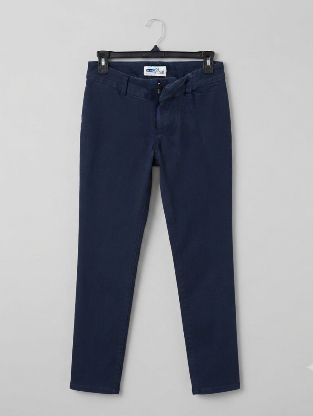 Old Navy Women's Pixie Mid-Rise Skinny Pants Navy Blue Size 4 Great Condition